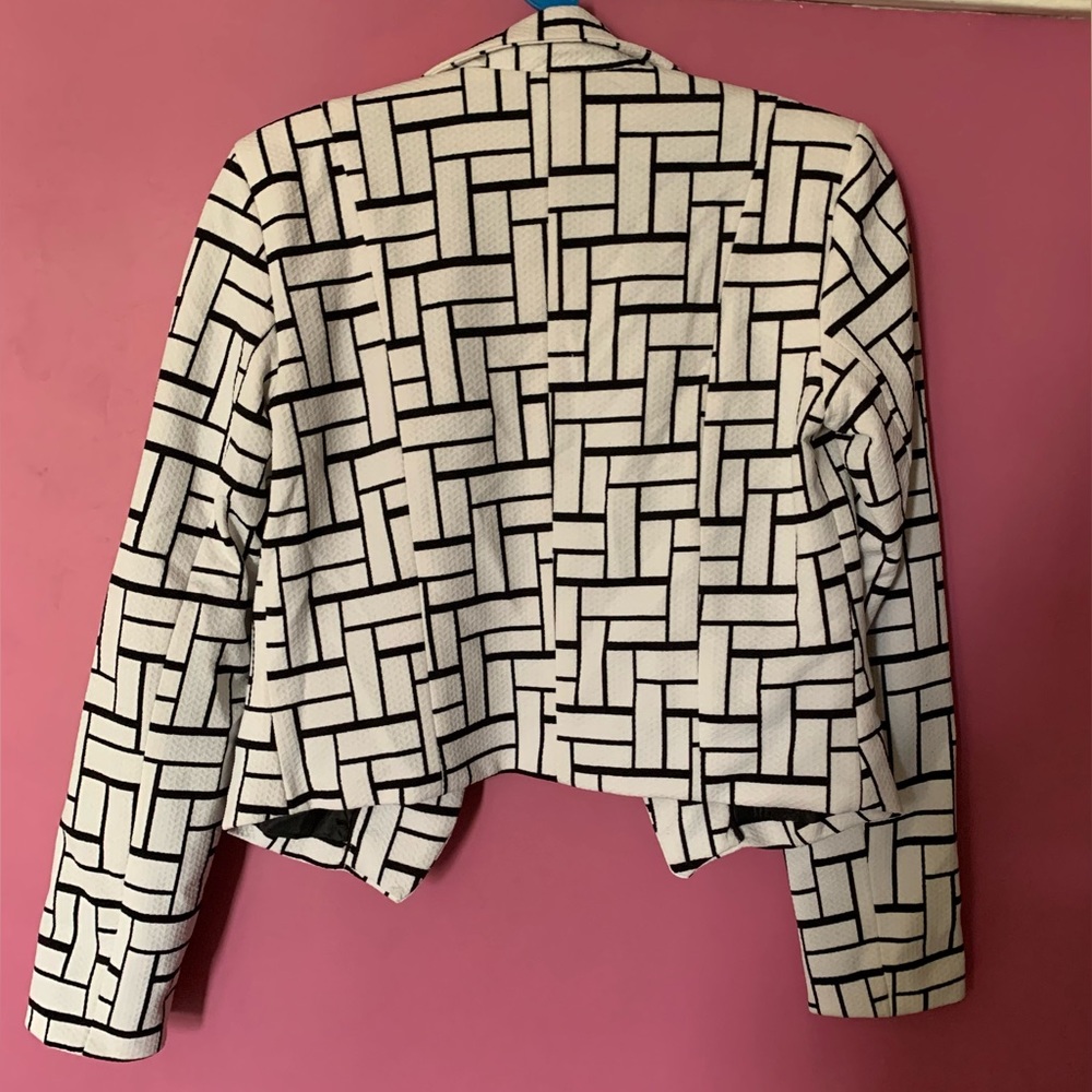 ONLY jacket Black and White jacket Blazer Jacket Short Jacket Size 38 - Picture 2 of 3